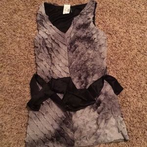 Maurices  black and gray sleeveless top